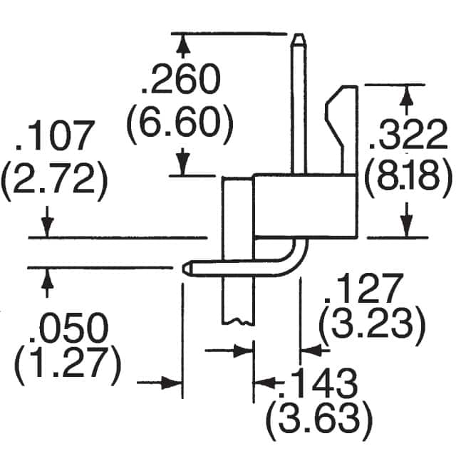 22053071 Molex  Embases à broches mâles